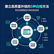 惠州建站-建立高质量外链的5种白帽方法
